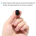 thumbnail image 4 of 6Pcs tapón de goma en forma de T Diámetro de montaje 13mm ID 8mm H 12mm protección de sellado agujeros cable negro, 4 of 5