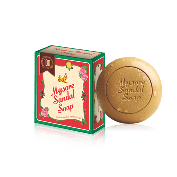 Mysore Ayurvedic Sandal Soap (SUPERIOR): Only soap with pure sandalwood oil, used by Celebs, Royal, Top Hotel in India 150g