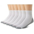 thumbnail image 3 of Hanes Men's BIG & TALL 18 paris Cushion Ankle socks "SLIGHTLY-IMPERFECT"  (White; 18 Pairs), 3 of 4