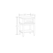 Better Homes & Gardens Springwood Caning Nightstand, Light Honey Finish