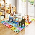 thumbnail image 6 of Janvonne Kids Educational Area Rug for Learning USA Map,Alphabet, Numbers, Colors, Season,Non-Slip Machine washable Carpet for Nursery, Playroom,4x5ft, 6 of 9