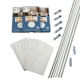 thumbnail image 1 of Palisade 25.6in x 14.8in Vinyl Wall Tile Shower Kit in Polar Frost, 1 of 6