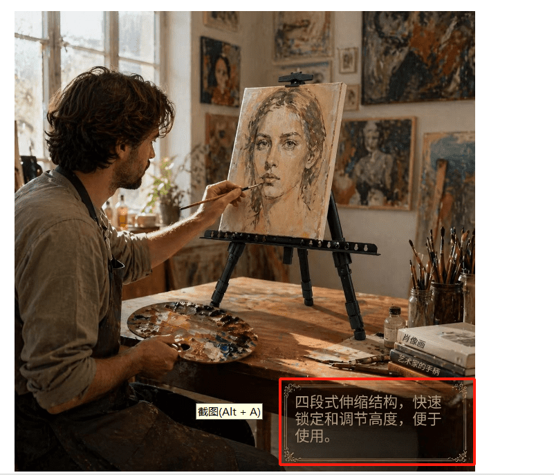 MXG Black Adjustable Aluminum Painting Easel, 17-61in Tabletop & Floor-Standing Display Easel, Poster Stand for Art & Signage, 25lb Capacity,
