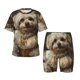 thumbnail image 1 of Balery Regal Dog In Royal Attire Conjunto de Pijama Infantil de Manga Corta con Estampado – Ropa de Dormir de Algodón Suave-Large, 1 of 6