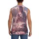 thumbnail image 4 of Fotbe Pink Lotus Buddha Men's Camiseta sin Mangas Estampada para Hombres, Playera Casual para Gimnasio, Entrenamiento, Playa-Small, 4 of 7