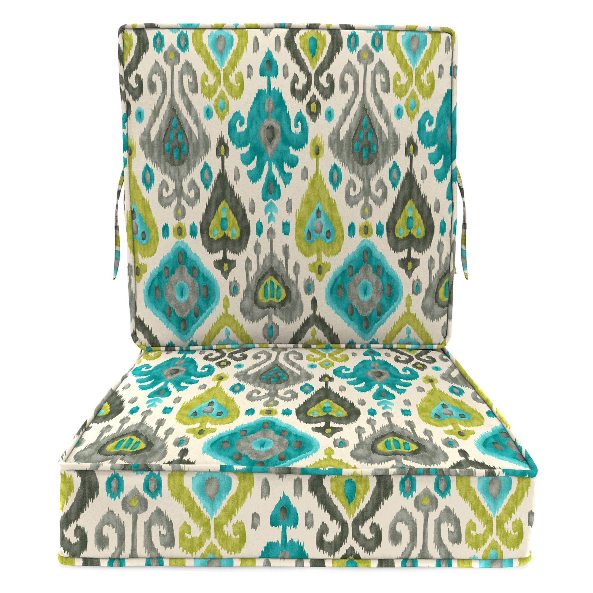 Jordan Manufacturing 45"&nbsp;x 22"&nbsp;Rectangular Outdoor Deep Seat Chair Cushion Set with Ties and Welt