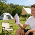 thumbnail image 5 of Foldable Silicone Sports Water Bottle, Portable Outdoor Hydration Cup With Spill-Proof Lid, Hangable Travel Flask For Hiking And Cycling, 5 of 6