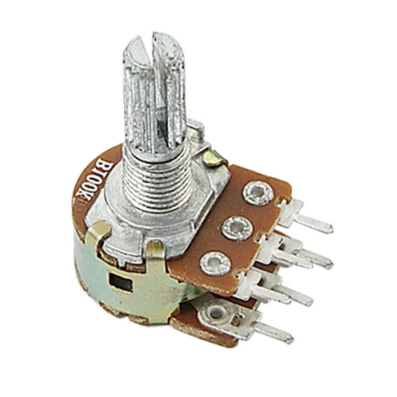Unique Bargains Dual Taper Linear Potentiometer 100K ohm 2 Pieces