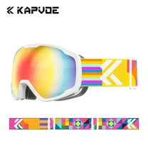 Kapvoe Kids Skiing Glasses Children Snow Goggles teenager Outdoor Sports Glasses Anti-fog Child Snowboard Goggle Skating competition Eyewear UV400 Skiing Glasses