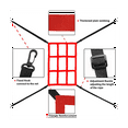 thumbnail image 2 of Portable Baseball Practice Net Hitting Pitching Batting Training Net Baseball Backstop Net Baseball Accessories Red, 2 of 8
