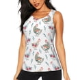 thumbnail image 2 of Haiem Funny Chicken Workout Tank Tops for Women, Athletic Sports Slim-Fit Tank Tops, Compression Sleeveless Dry Fit Shirts,Athletic Shirt-Medium, 2 of 9