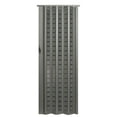 thumbnail image 2 of Homestyle Metro PVC Folding Door fits 36" x 80" Aluminum color with square frosted insert, 2 of 5