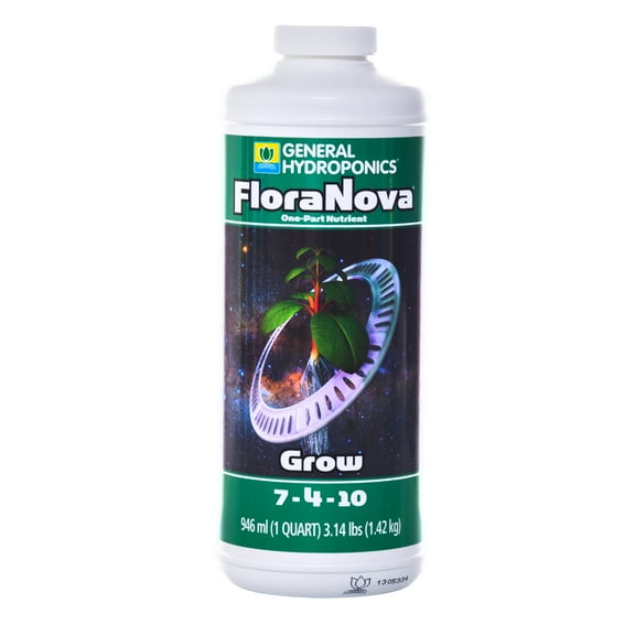 General Hydroponics FloraNova Grow Fertilizer, Quart