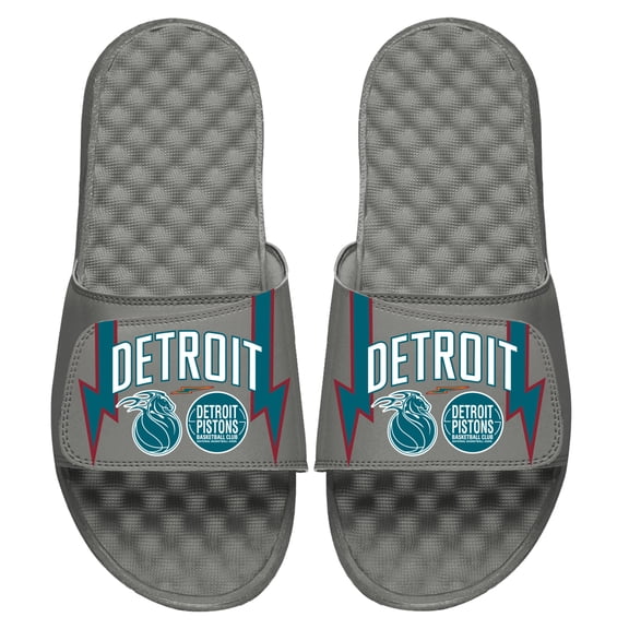 Unisex ISlide Gray Detroit Pistons 2025/26 City Edition Slide Sandals