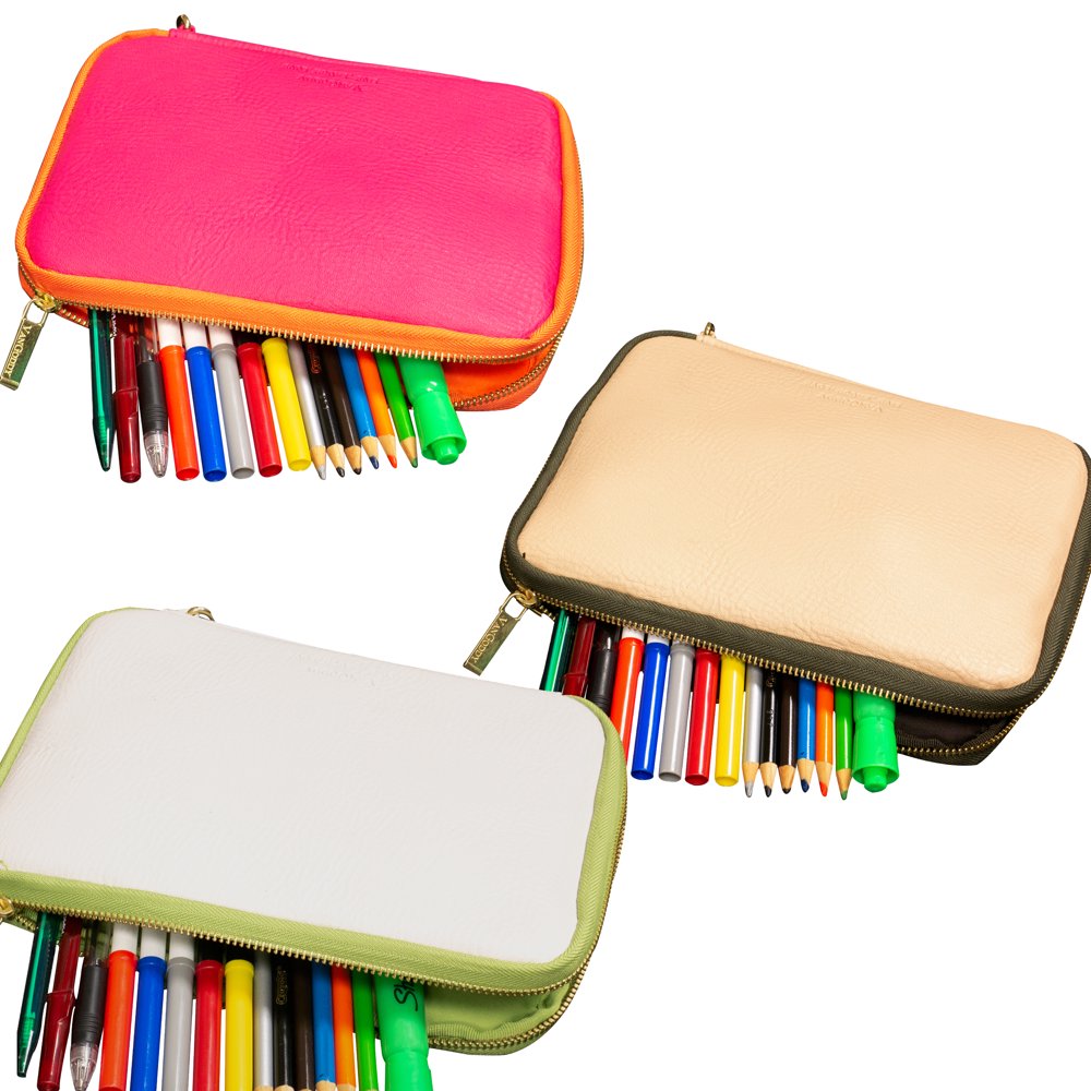 Pencil Holder Pen Marker Cables Pouch Large Capacity Organizer Storage