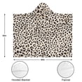 thumbnail image 3 of Wearable Blanket,Black and Tan Leopard Print Hooded Wearable Flannel Blanket for Adults & Teens,Winter Poncho Shawl Wrap Cape Cozy Anti-Pill,50"x60", 3 of 5