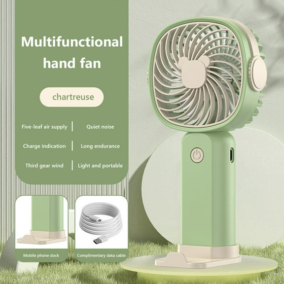 AZXY Portable Fan,Hand Held Fans on Clearance,Mini Fan Handheld,Usb Personal Fans Battery Operated,Green