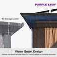 thumbnail image 6 of PURPLE LEAF 13 X 13 Outdoor Hardtop Gazebo Wide Aluminum Frame Metal Double Roof Heavy Duty Netting and Curtains Permanent Hard Top Pavilion Patio Khaki, 6 of 9