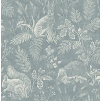 Advantage Woodland Blue Toile Wallpaper
