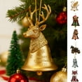 thumbnail image 3 of Taicans Animal Christmas Tree Ornaments - Gold Deer,Swan,Bear,Lion,Horse Carriage,Wolf & Fox - Festive Holiday Decorations for Xmas Tree,Home & Gifts,2D, 3 of 3