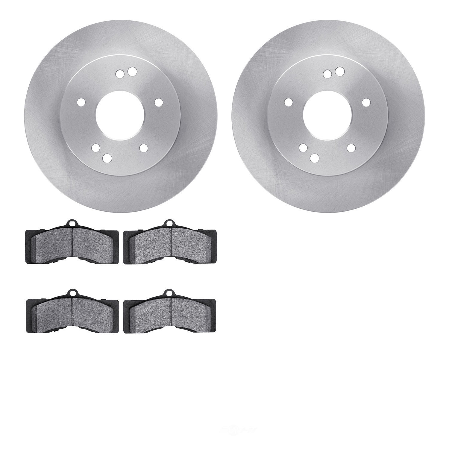 Dynamic Friction Company 6202-47136 DFC Rotors with Heavy Duty Brake Pads