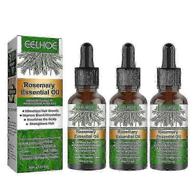 3x EELHOE Hair Oil For Dry Scalp Stimulates Hair Growth Hair Care Essential Oil Refreshing Firming Skin Rosemary Oil