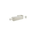 thumbnail image 2 of Meridian Furniture Kennedy Cream Faux Shearling Teddy Fabric Bench, 2 of 14
