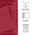6 Piece Deep Pocket Bed Sheet Set upto 16" deep, Ultra Soft