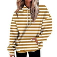 thumbnail image 2 of Ashirexll Hoodies for Women, Womens Hoodies Pullover, Ladies' Fashion Striped Loose Pocket Long Sleeve Hooded Sweatshirts Casual Tops, 2 of 5