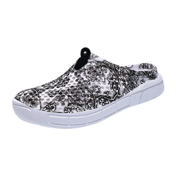 Wovix Women'S Slipper Casual Garden Clogs Shoes Breathable Quick Drying Sandals Slippers Beach Lightweight Footwear Daily Wear