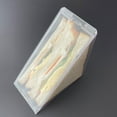 thumbnail image 3 of Portable Breakfast Sandwich Bag Plastic Cake Holder Boxes Triangular Sandwich Packaging Boxes for Wedding Party, 3 of 6