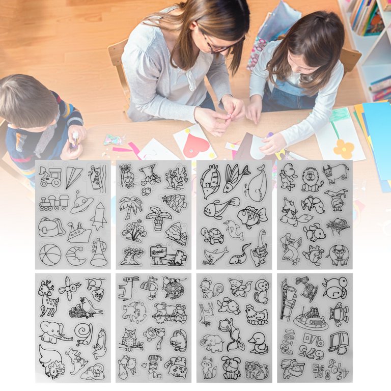 145 Pcs Shrinky Art Paper Accessory Set Heat Shrink Sheet Plastic Kit for  DIY Keychains Pendant Crafts Drawing Arts Present Gift