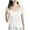 White, variant on Kaemgyyd Womens Lightweight Tops Soft Casual Scoop Neck Short Sleeve Slim Fit T-Shirt Classic Solid Color Basic Summer Tee