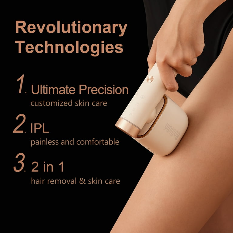 BOSIDIN IPL Laser Hair Removal Device, Cooling-Care, Permanent, 6