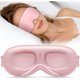 thumbnail image 1 of Chenchen Sleep Mask for Women Men - 100% Blackout Eye Masks for Sleep - 3D Soft Sleeping Mask for Side Sleepers - Zero Pressure Lash Extensions Eye Cover Shade for Airplane Travel Essentials, Pink, 1 of 1