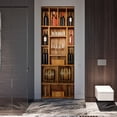 thumbnail image 2 of WINDLAND for Creative 3D Door Sticker Wine Cabinet Wallpaper Self Adhesive Wall Mural Pos, 2 of 7
