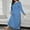 Blue, variant on Nightgows for Women Soft Plus Size Long Sleeve Night Shirts Casual Fall Sleepwear