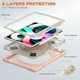 thumbnail image 4 of Shockproof Case for iPad Air 4 Case 10.9 Inch 2020, Heavy Duty Stand Anti Scratch Drop-Proof Protection Kids Case with Hand Shoulder Strap Pencil Holder for iPad 10.9 Inch 2020/iPad Pro 11 inch, 4 of 6