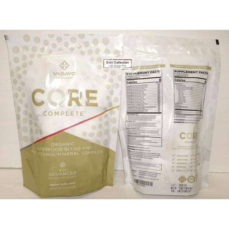 新品 ♪ VASAYO バサヨ　CORE COMPLETE コアコンプリート3袋 VASAYO コアコンプリート 3個セット