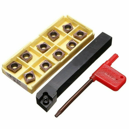 

SCLCR1212H09 Holder Bracket Lathe Tool Cutter with 10 Pcs CCMT09T304-PM Insert