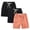 Orange, variant on LIJCC 3 Pack Set Boys and Girls Summer Shorts Solid Color Casual Loose Fit Thin Casual Versatile Elastic Waist Drawstring Shorts(Navy,3-4 Years)