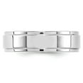 thumbnail image 2 of 14KW 6mm Flat with Step Edge Band Size 9 in 14k White Gold, 2 of 3