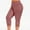 Rose Gold, variant on Miqool Plus Size Capri Leggings for Women, Buttery Soft Slim Stretch Capris High Waisted Tummy Control Yoga Pants Athletic Workout Gym Running Leggings