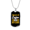 Military Chain (Gold), variant on Coffee and Bitcoin Crypto Dog Tag Necklace Stainless Steel 24" Chain Silver Tone or Gold Tone