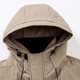thumbnail image 4 of Ailaofu Women's Patchwork Color Hooded Jacket Fashion Casual Outdoor Hiking Rain Jackets Waterproof Lightweight Pocket Coat, 4 of 7