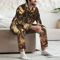 thumbnail image 7 of Picia Western Skeleton Cowboy Horse Pattern Men’s Long-Sleeve Sleepwear Set - Soft 2-Piece Loungewear with Pockets, Comfy PJs for Relaxing Nights-Small, 7 of 7