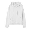 thumbnail image 4 of Yuyuzo Womens Oversized Hoodies Fleece Lined Casual Fall Sweatshirts Solid Color Drawstring Pullover Tops, 4 of 5