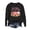 Black, variant on Women's Halloween Hoodless Sweatshirt Pullover Long Sleeve Casual Crewneck for Daily Autumn Winter Fashion Tops Women Green M