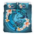 thumbnail image 1 of Juego de Funda Nórdica Polinesia - Samoa Bedding Set Blue Plumeria Animal Tattoo, 1 of 6