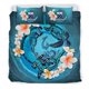 thumbnail image 1 of Juego de Funda Nórdica Polinesia - Samoa Bedding Set Blue Plumeria Animal Tattoo, 1 of 6